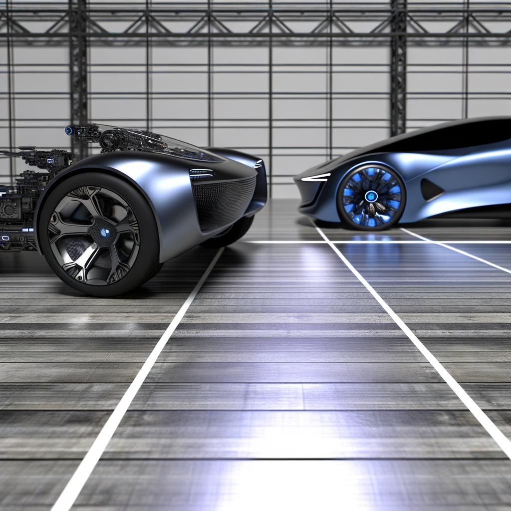 Futuristic cars showcase innovation and trends.