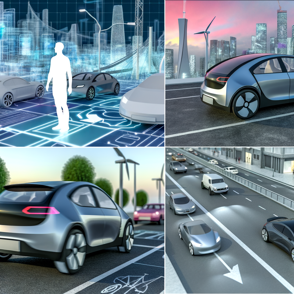 Electric cars and tech shaping future roads.