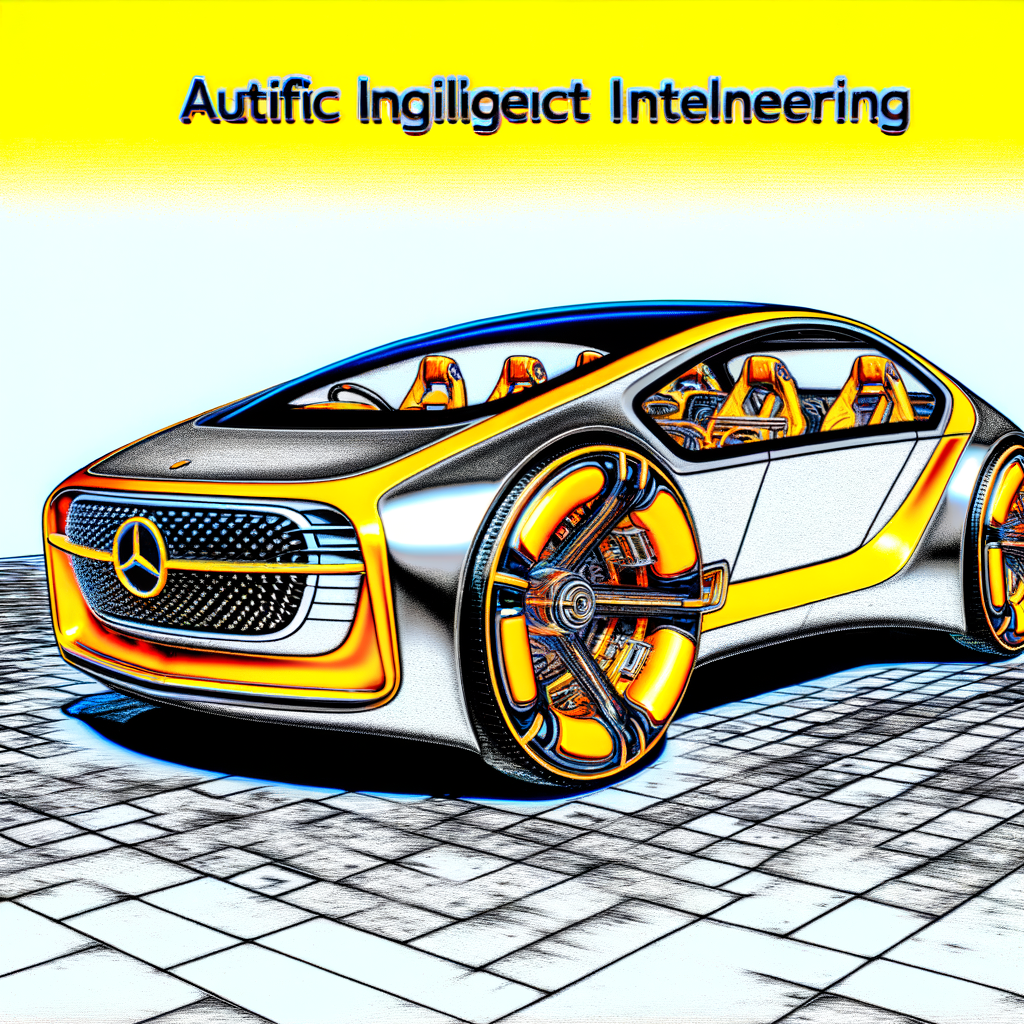 Futuristic Audi car with AI interface.