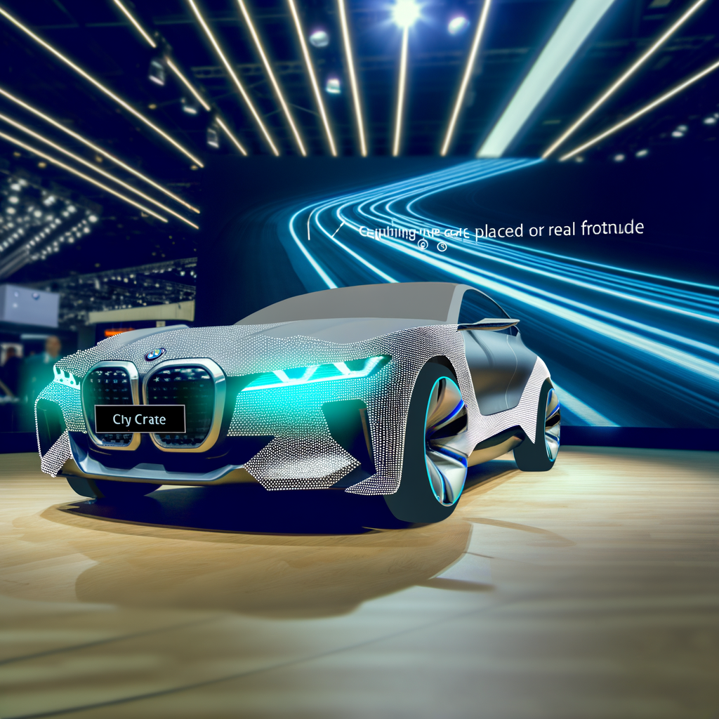 Futuristic BMW car with advanced AI.