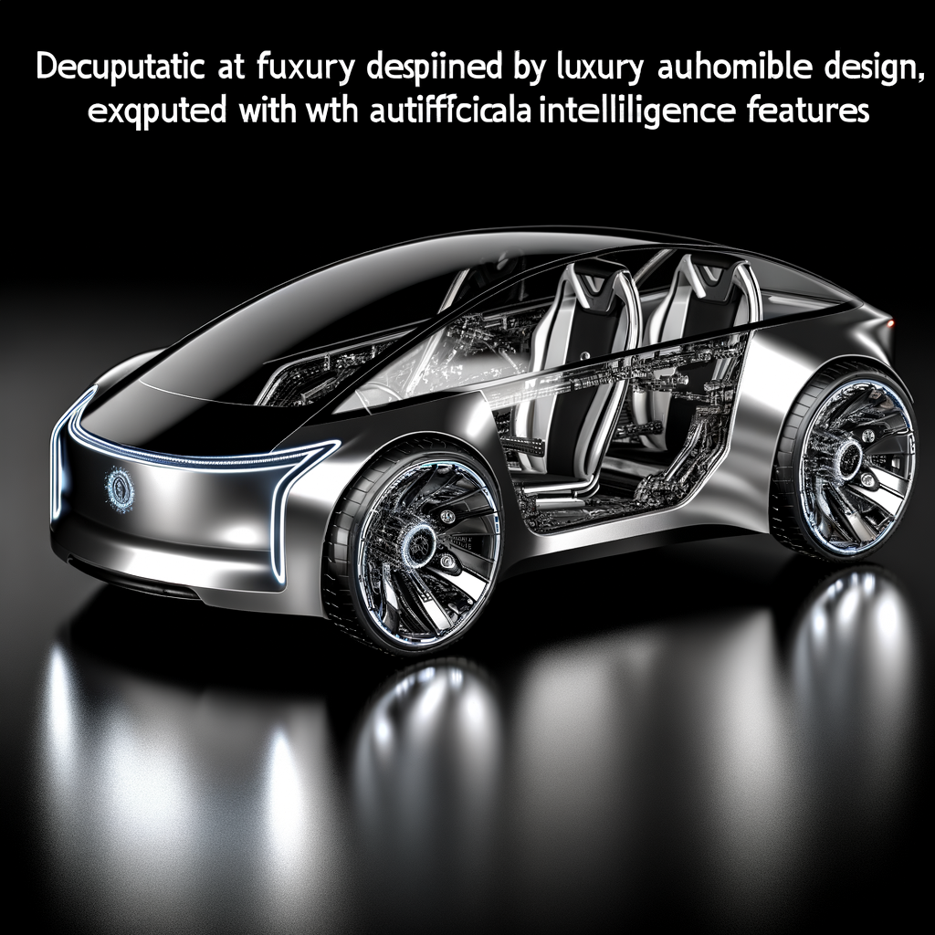 Futuristic BMW car with AI features.