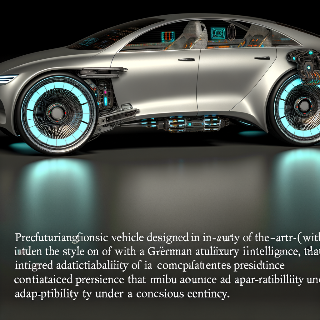 Futuristic BMW car with AI integration.