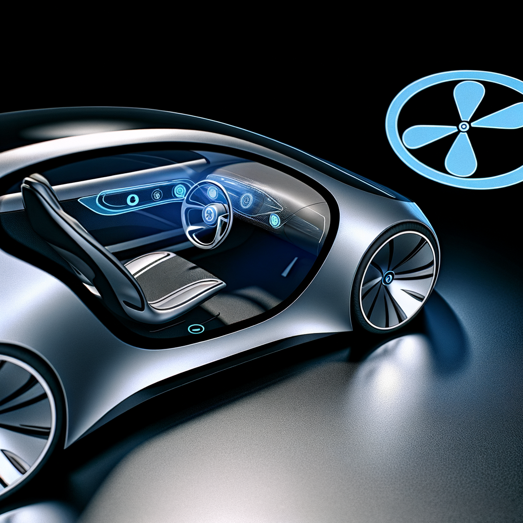 Futuristic BMW car with AI integration.