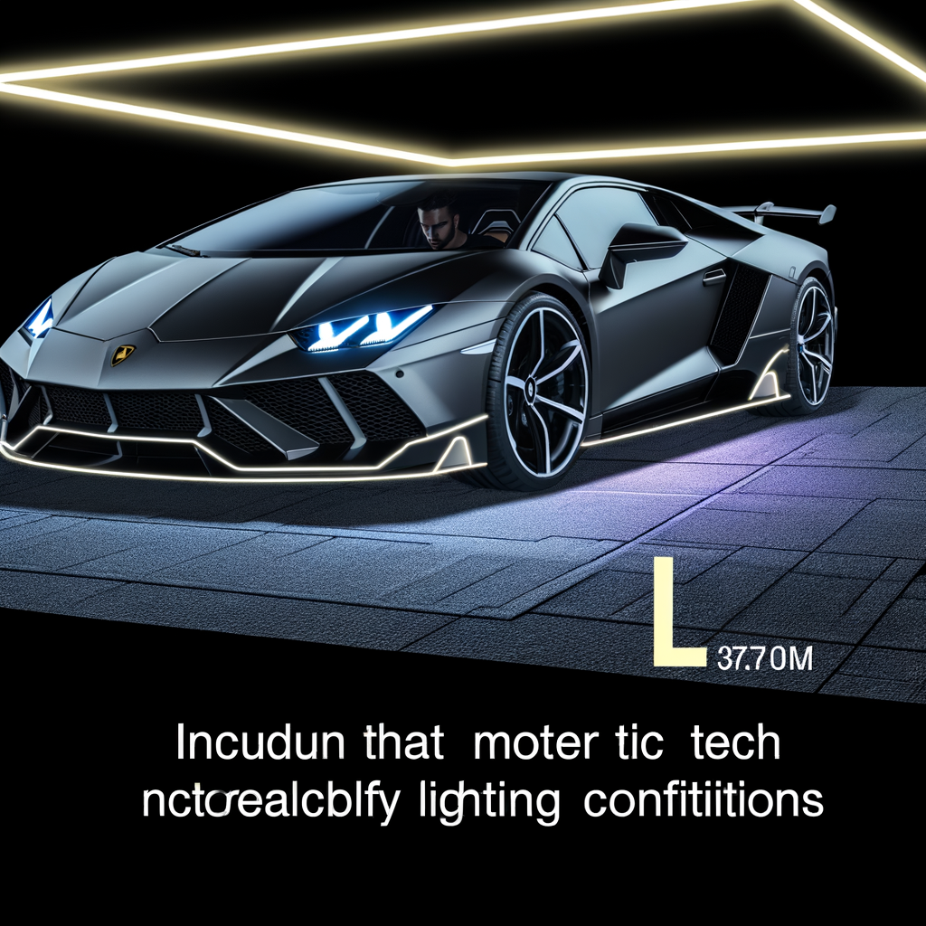 Lamborghini supercar, sleek design, modern technology.