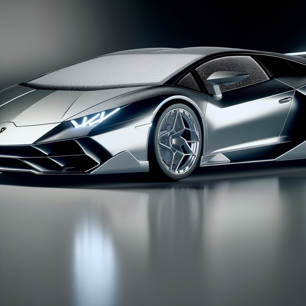 Futuristic Lamborghini supercar with hybrid technology.