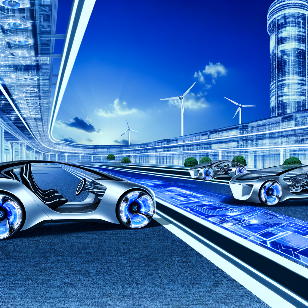 Innovative cars lead in futuristic automotive landscape.