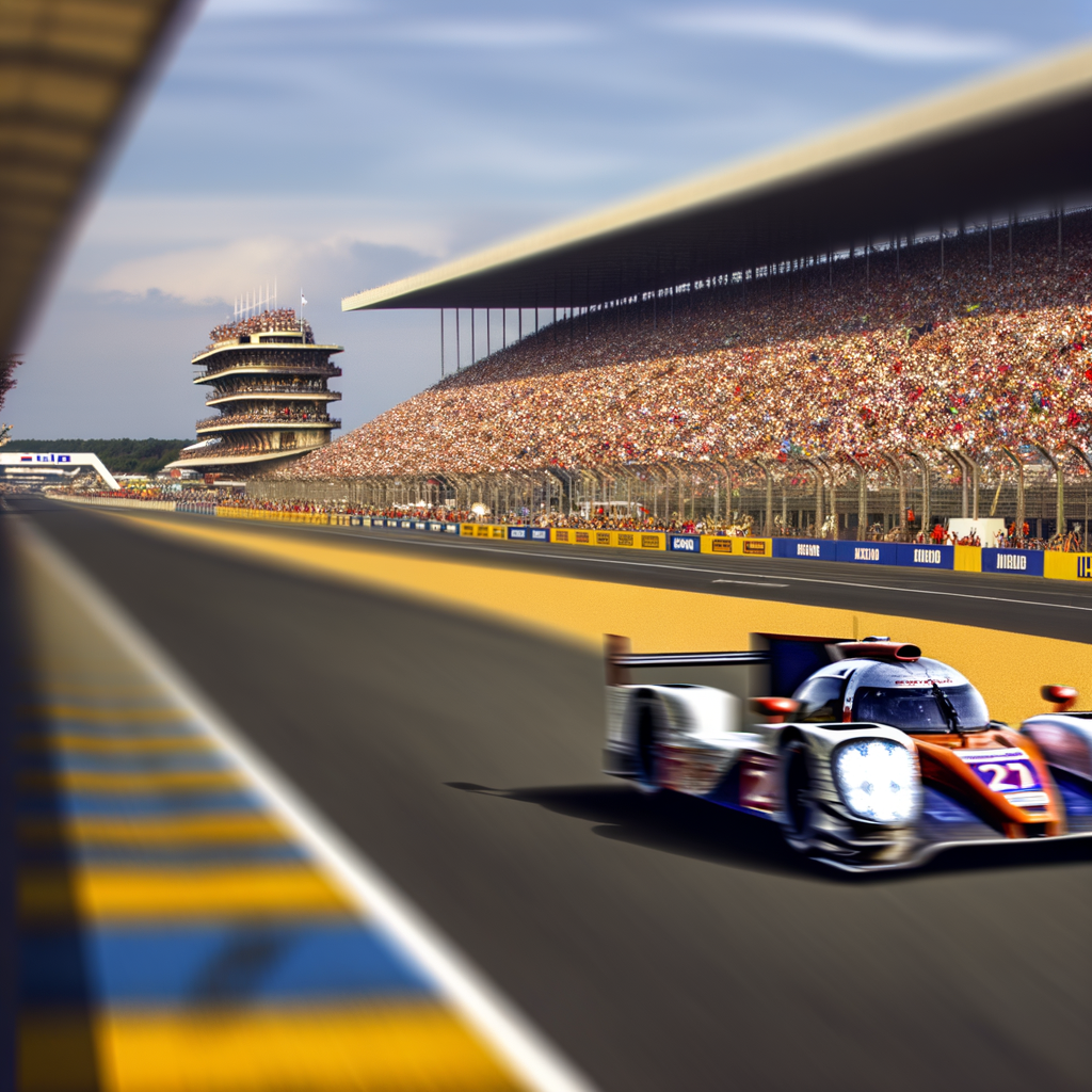 Le Mans race: adrenaline-fueled photorealistic spectacle.