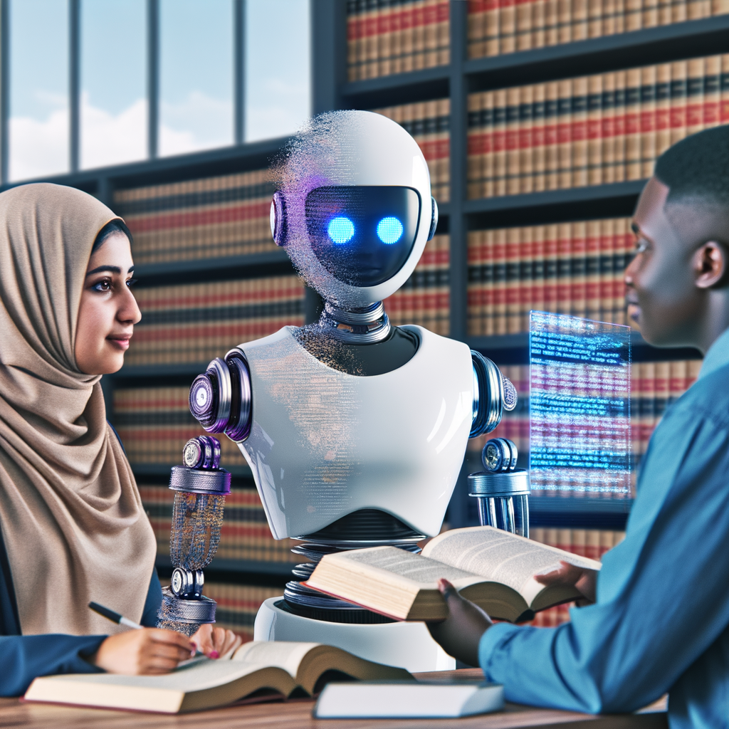 AI lawyer guiding clients through legal complexities.