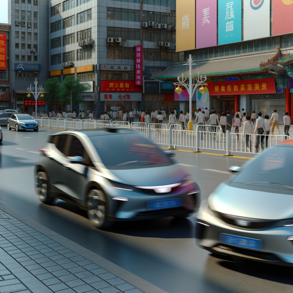 Electric cars dominate China's urban landscape.
