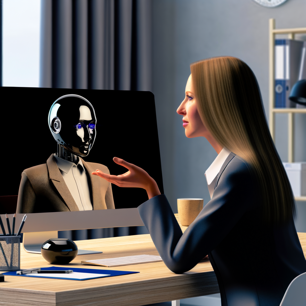Empowered employee consulting AI legal assistant.