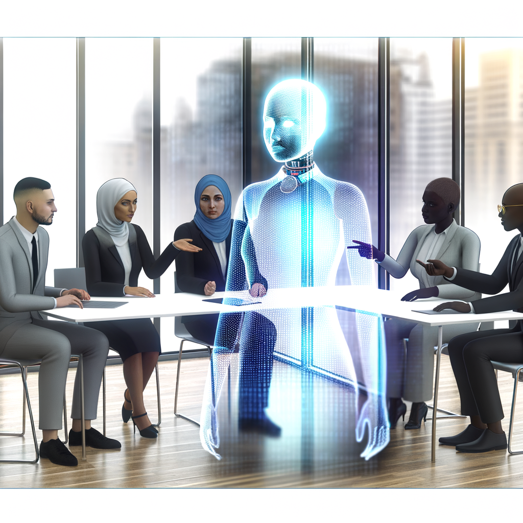 Empowered individuals consulting an AI lawyer.