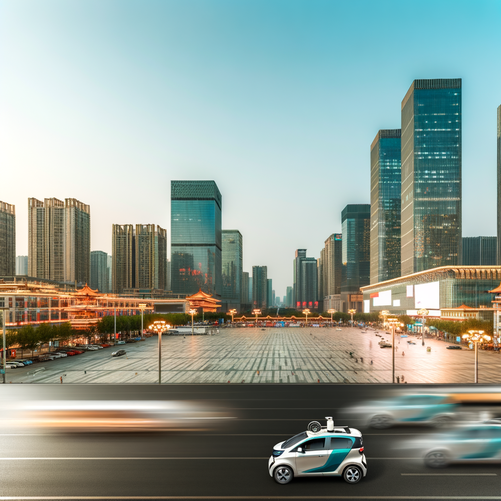 EVs race ahead in China's skyline.