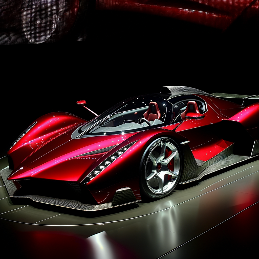 Ferrari hybrid supercar merging tradition and innovation.