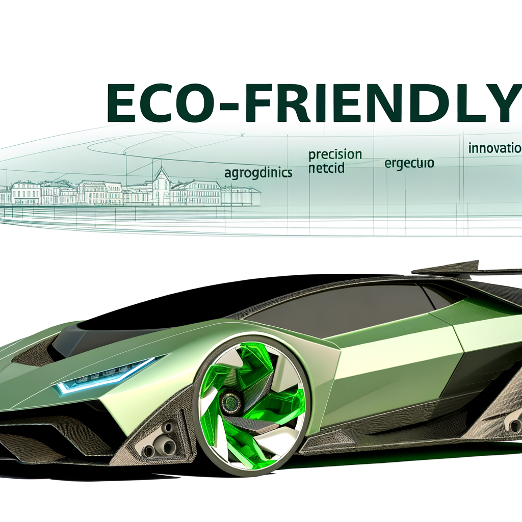 Futuristic Lamborghini supercar, sleek and eco-friendly.