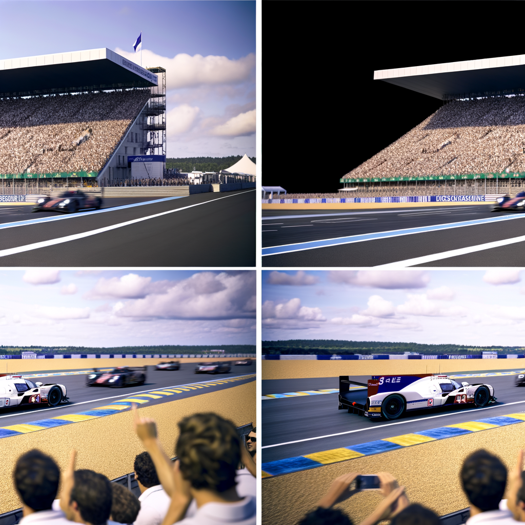 Le Mans race: breathtaking photorealistic 4K masterpiece.