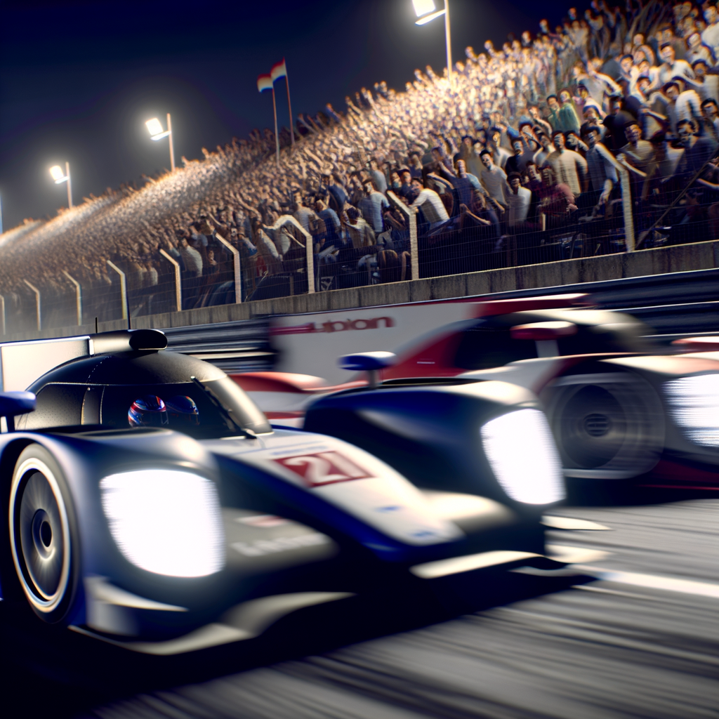 Le Mans race: dynamic, immersive, adrenaline-charged spectacle.