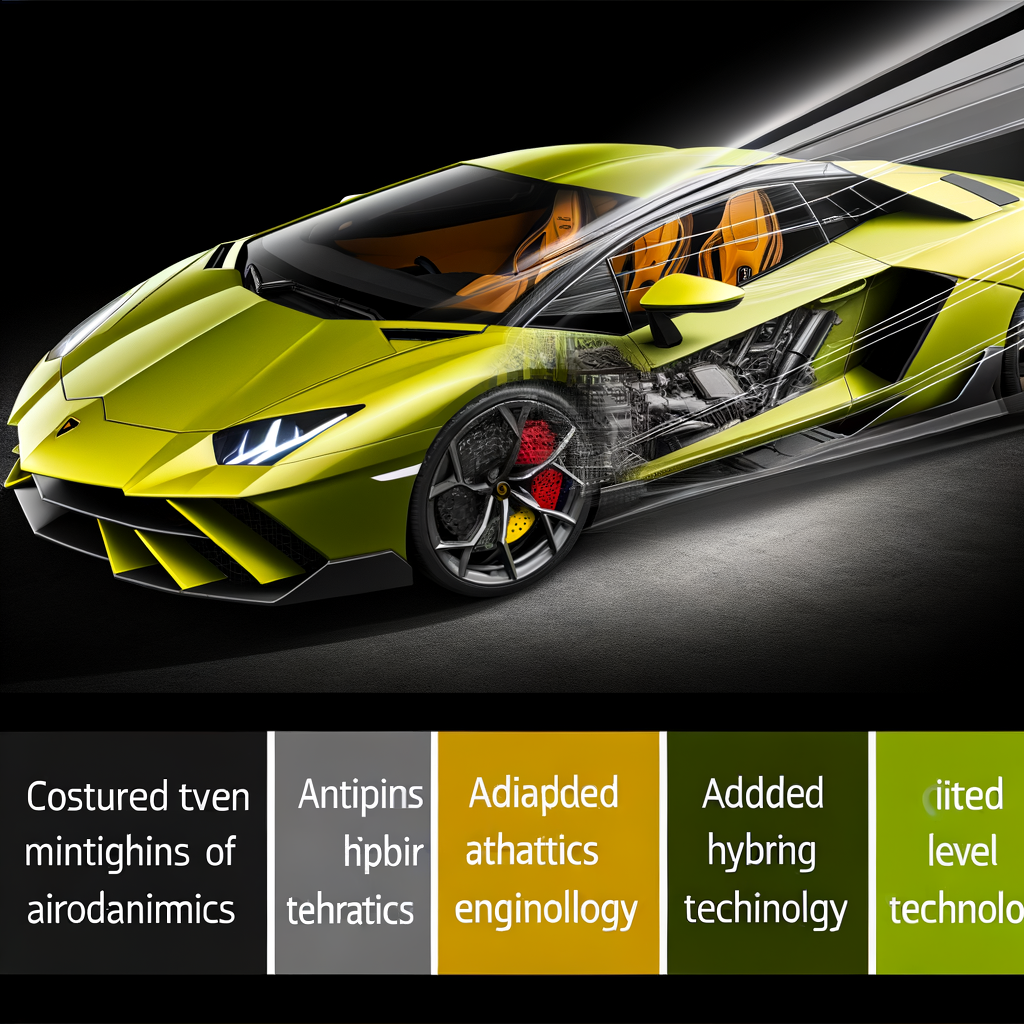 Sleek Lamborghini supercar with hybrid technology.