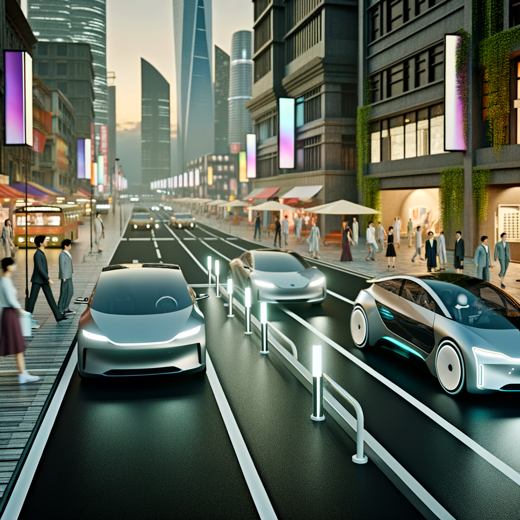 Electric cars and tech reshaping mobility.