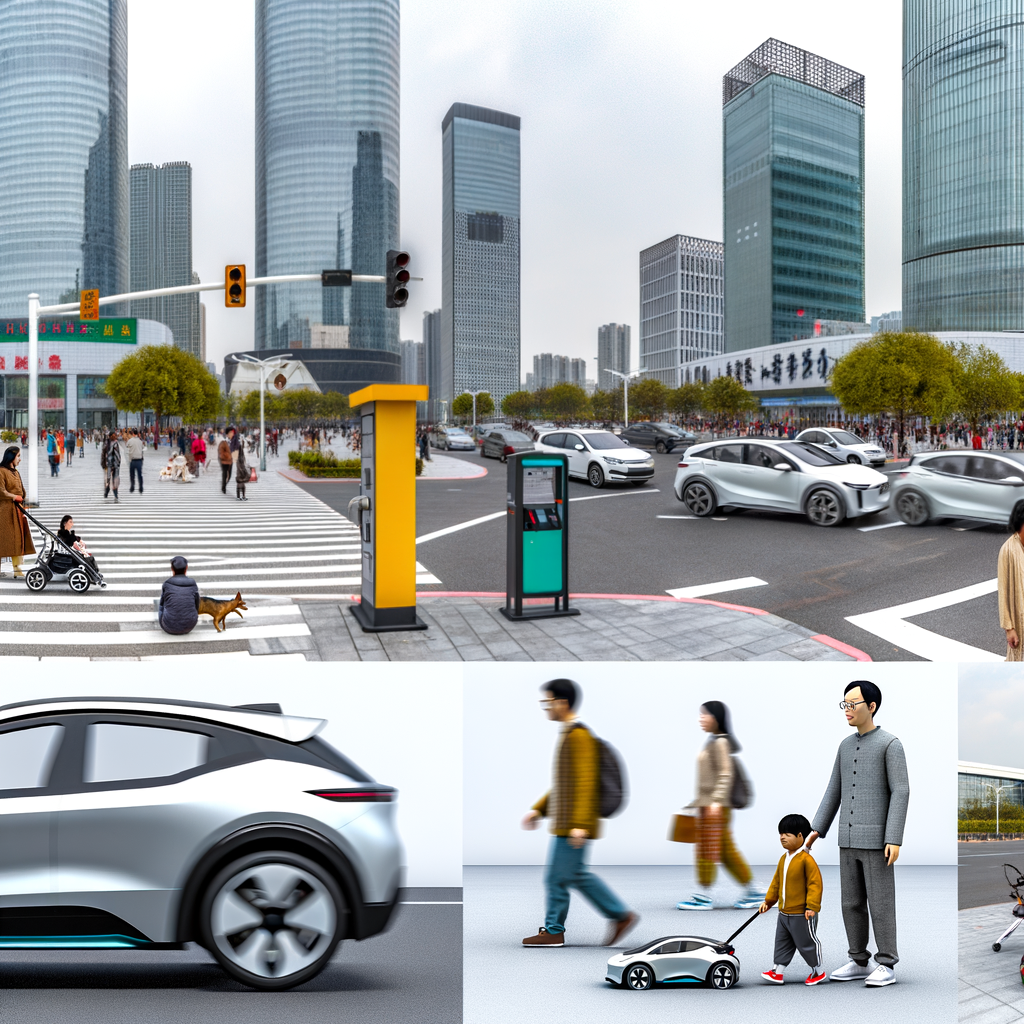 Electric cars dominate China's urban landscape.