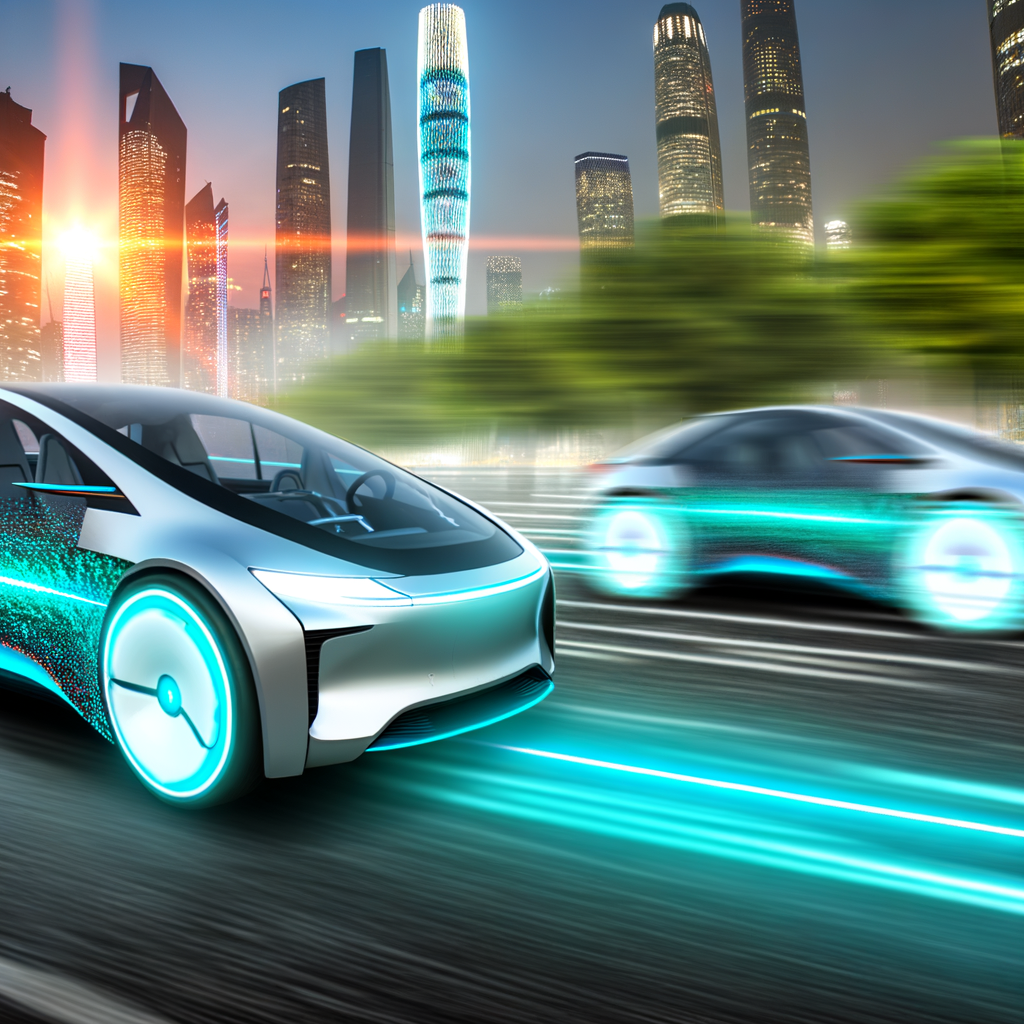 Electric cars zoom into a sustainable future.