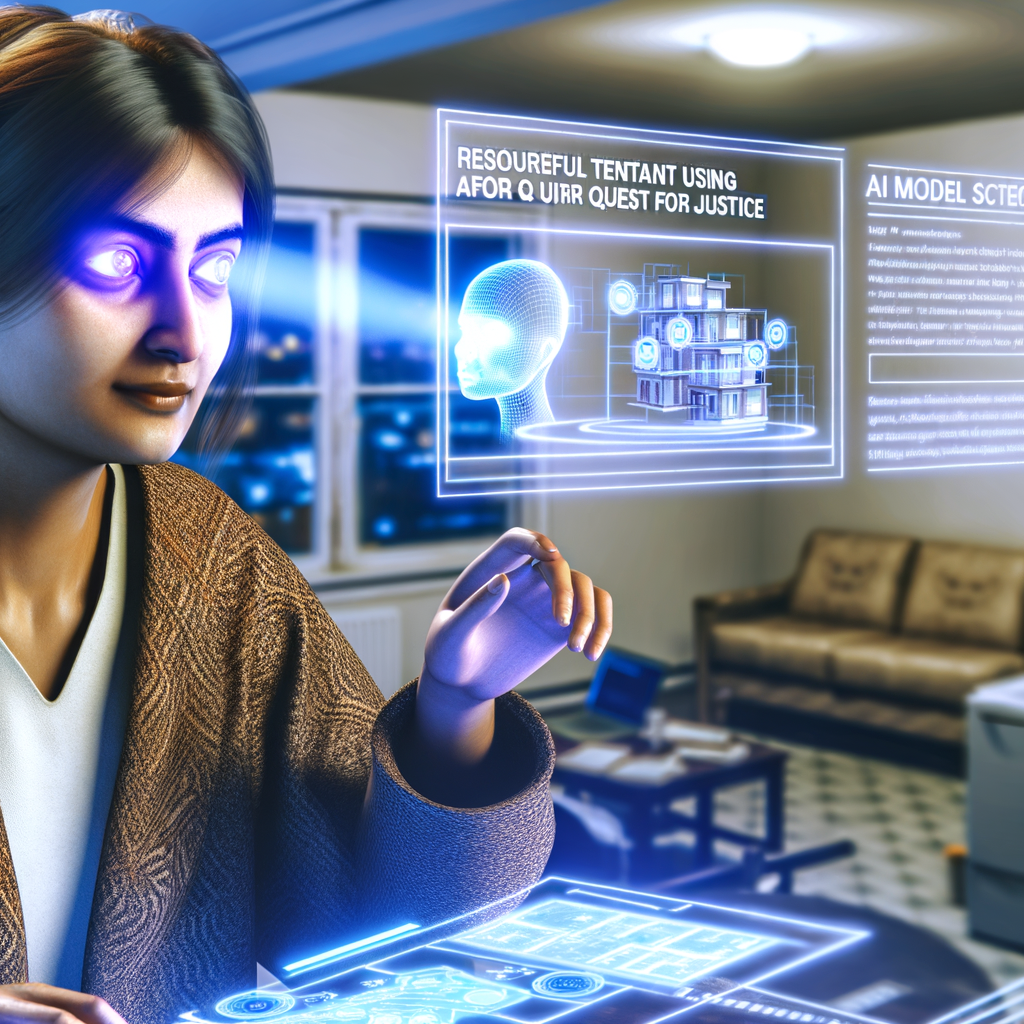 Empowered tenant using AI for justice.