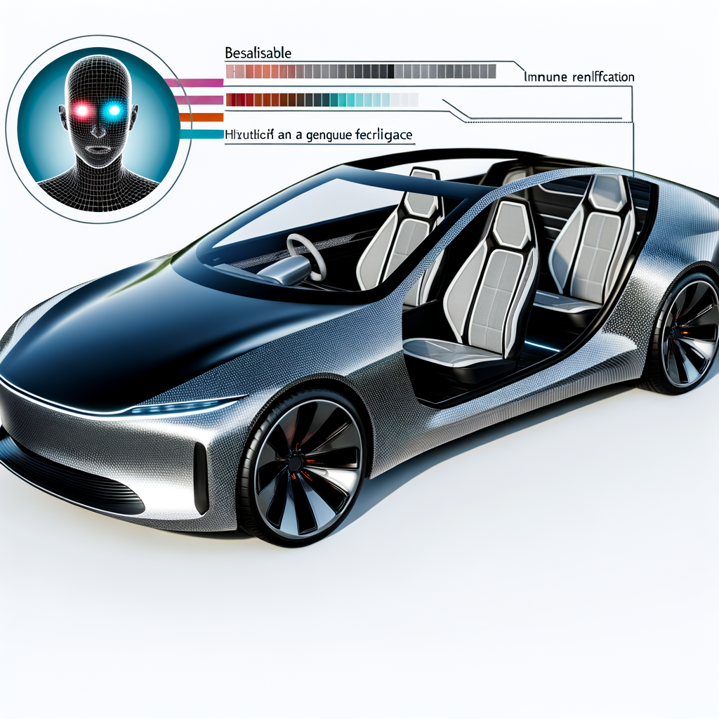 Futuristic BMW car with AI interface.