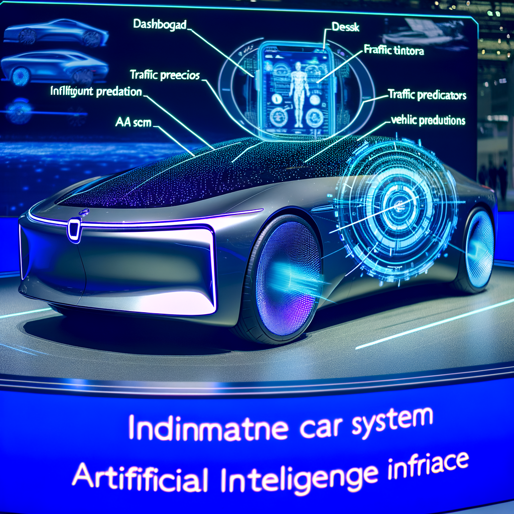 Futuristic BMW car with AI interface.