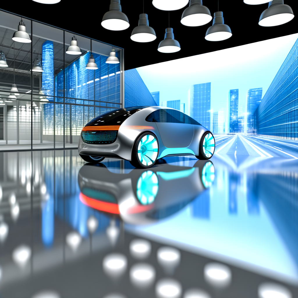 Innovative auto industry embracing future trends.