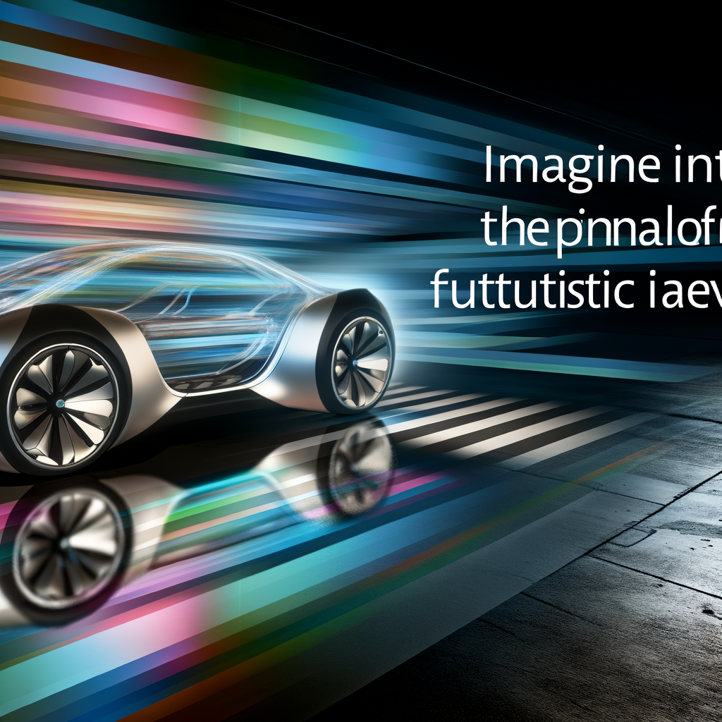 Innovative car showcasing futuristic technology features.