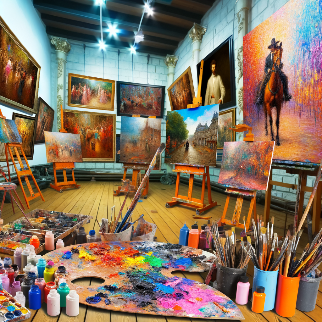 A vibrant artist's studio filled with inspiration.