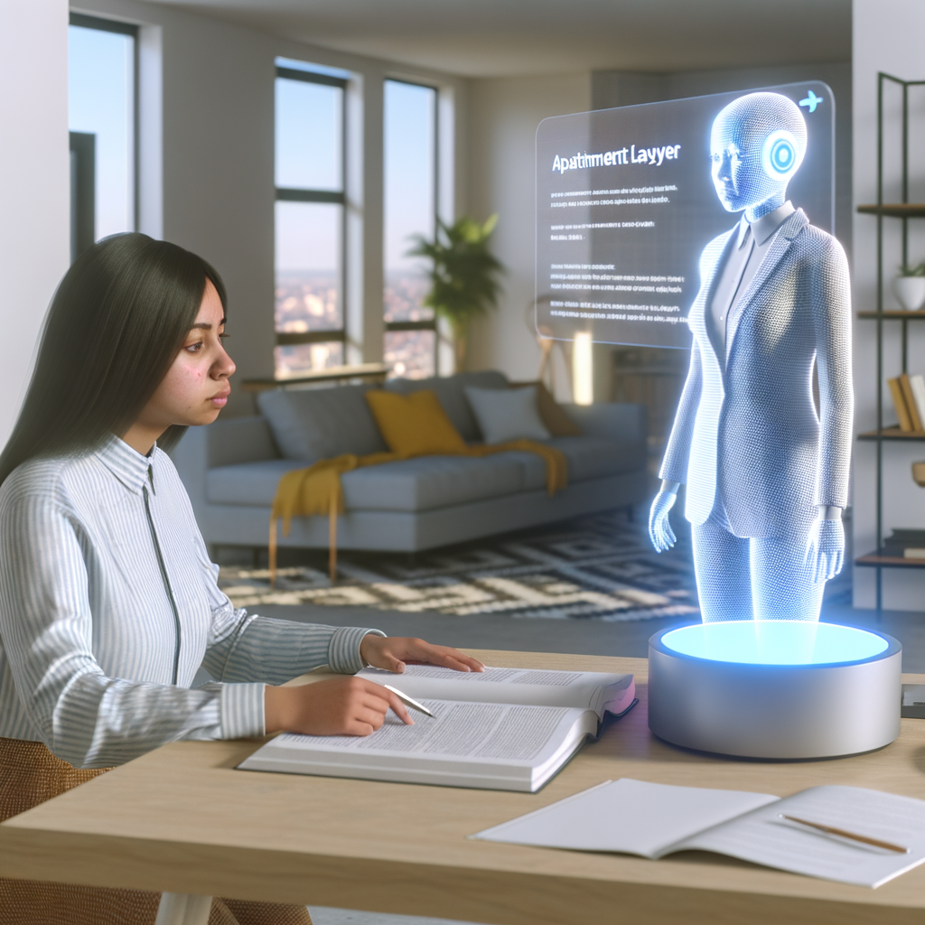 Empowered tenant consulting AI lawyer assistance.