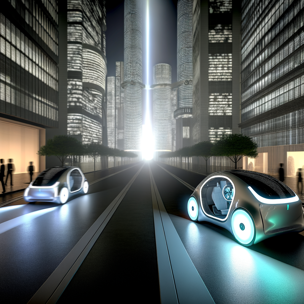 Futuristic cars showcasing technology, electrification, autonomy.