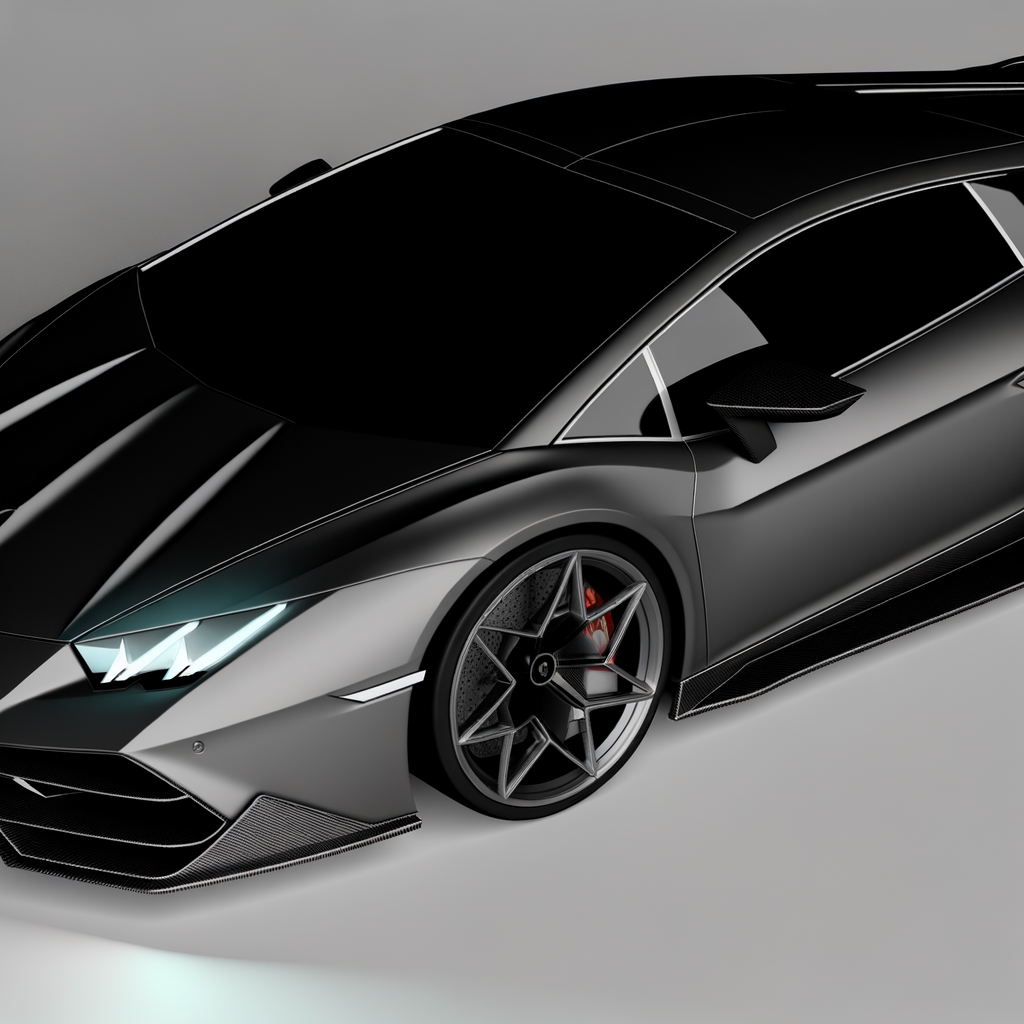 Lamborghini supercar with sleek, futuristic design.