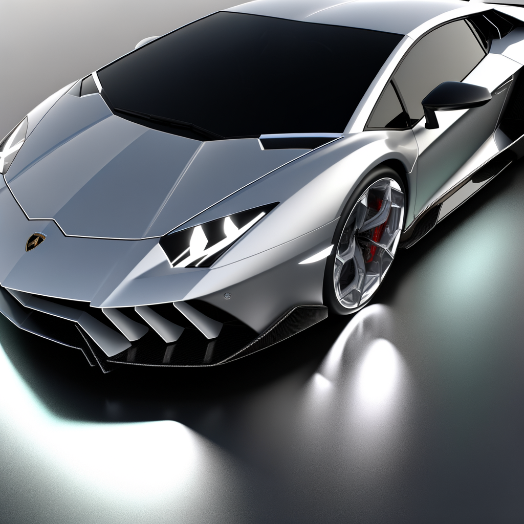 Sleek Lamborghini supercar showcasing hybrid technology.