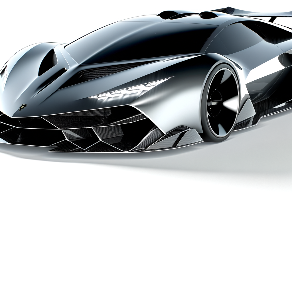 Sleek Lamborghini supercar with futuristic design.