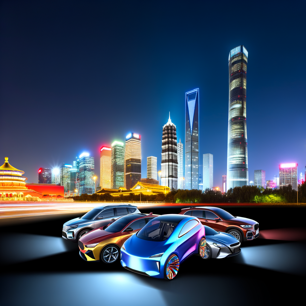 Dynamic automotive fusion under China's skyline.