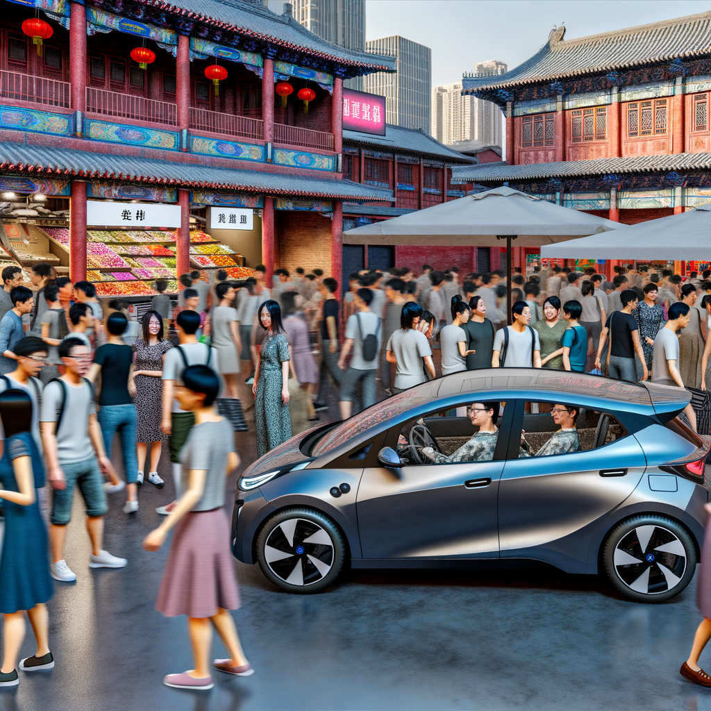 Electric cars dominate bustling Chinese market.
