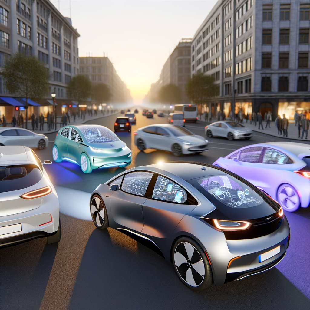 Electric cars leading the automotive revolution.