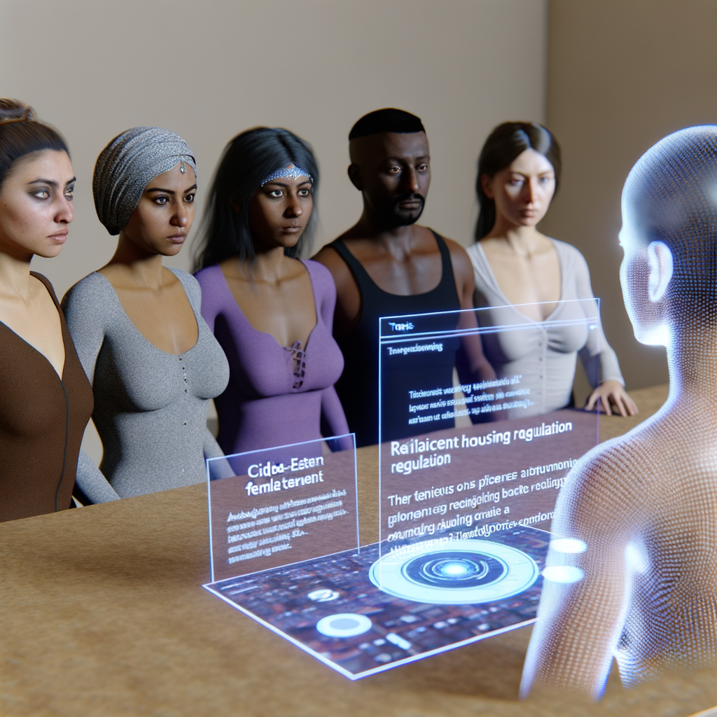 Empowered tenants consulting AI for justice.