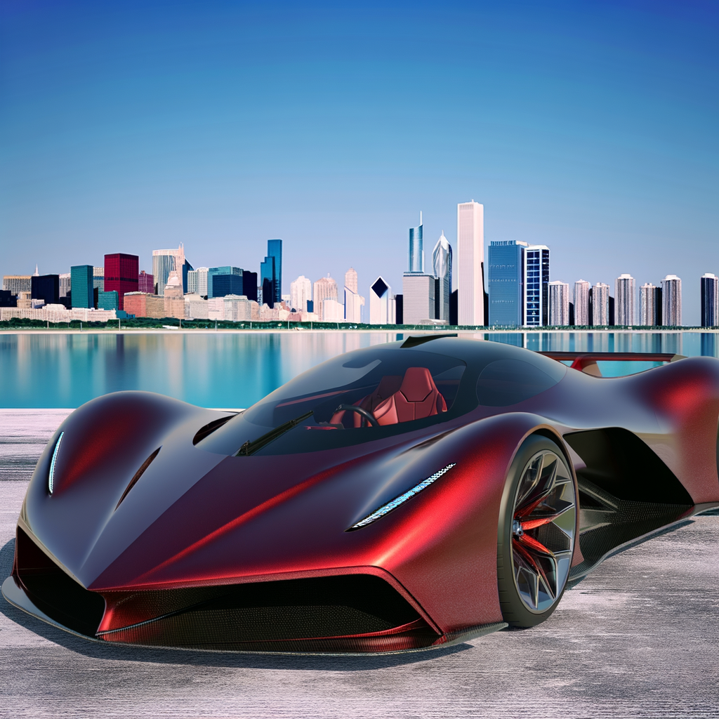 Ferrari supercar: sleek, vibrant, futuristic elegance.