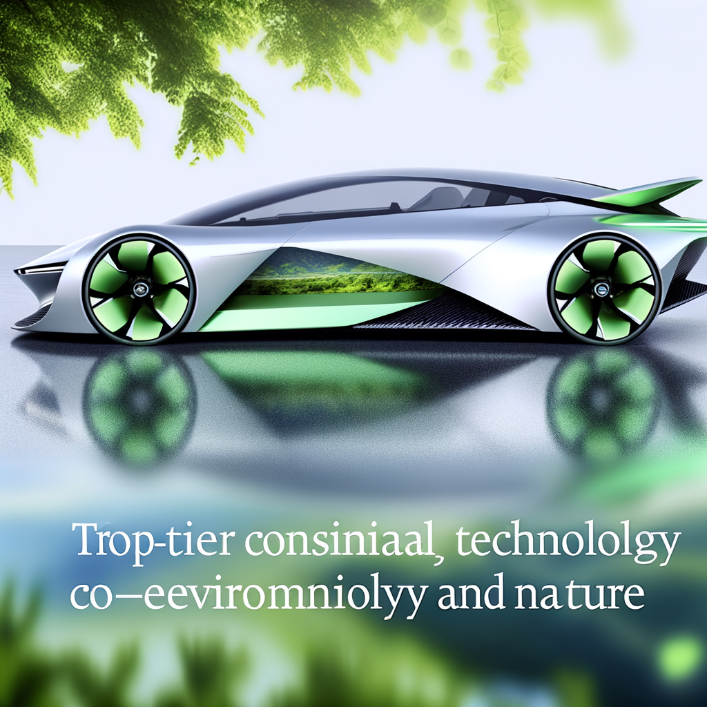 Futuristic BMW merging nature and technology seamlessly.