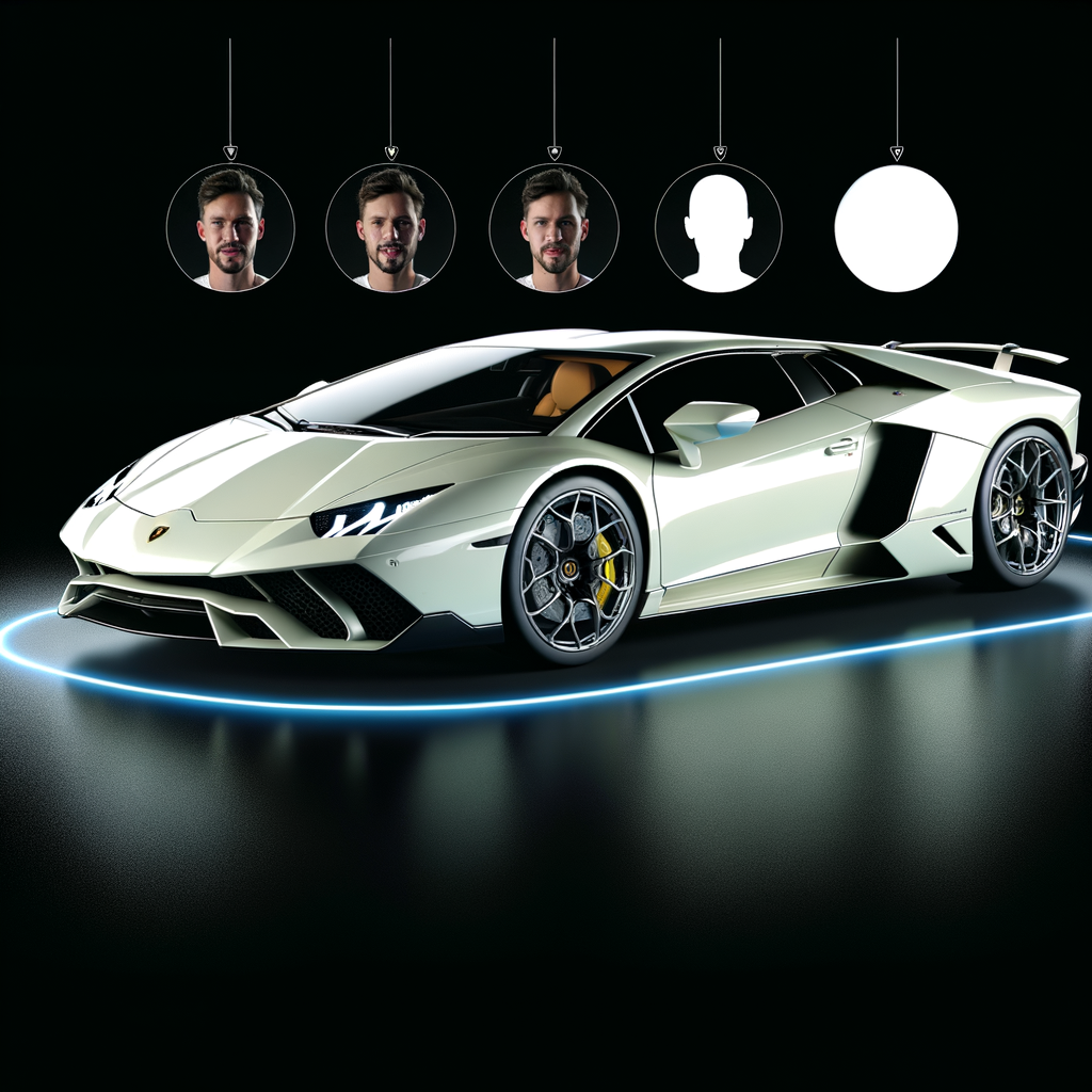 Lamborghini supercar merging luxury with innovation.