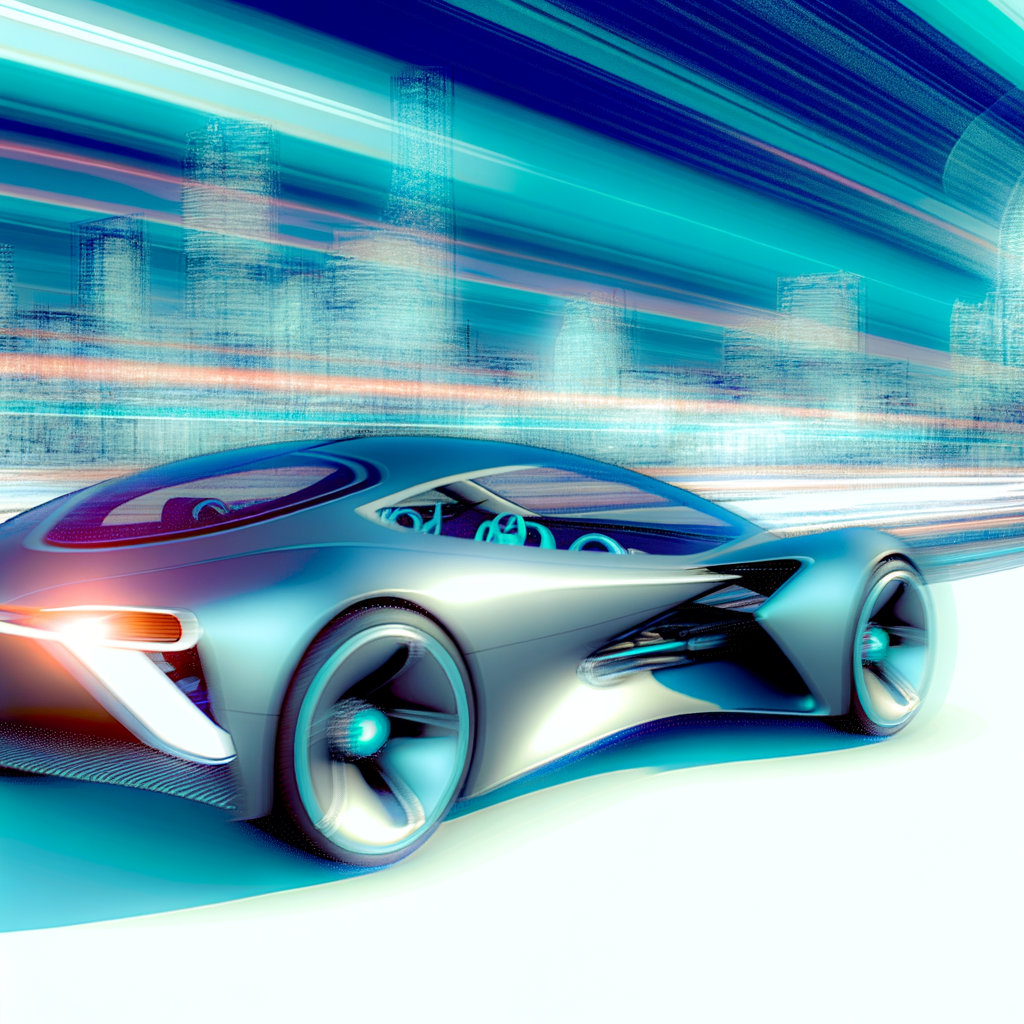 Futuristic cars evolving through industry synergy.